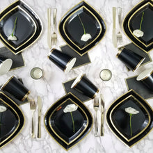 Load image into Gallery viewer, Posh Noir Dessert Plate -Jollity&amp;Co