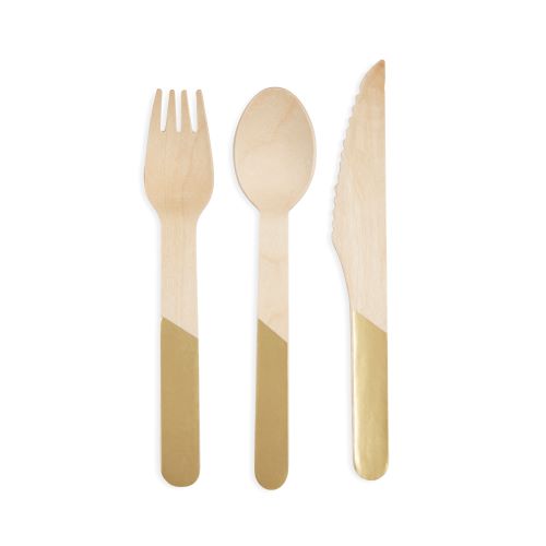 Gold Dipped  Flatware - Cakewalk