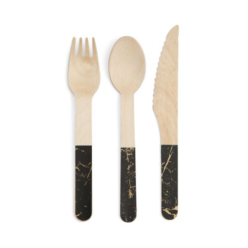 Gold Speckle Flatware - Cakewalk