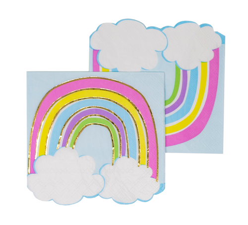 Rainbow with Cloud Cocktail Napkins - Party Partners