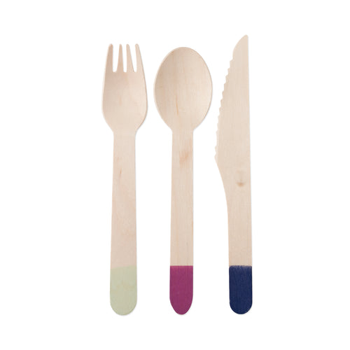 Assorted Color Dip Flatware - Cakewalk