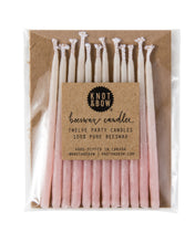 Load image into Gallery viewer, Pink Ombre Beeswax Candles - Knot and Bow