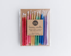 Rainbow Beeswax Candles - Knot and Bow