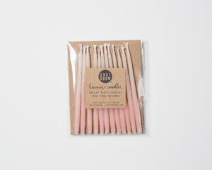 Pink Ombre Beeswax Candles - Knot and Bow