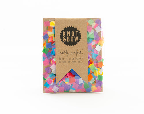 Tiny Rainbow Single Serving Confetti -Knot and Bow