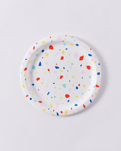 Rainbow Chip Party Plates - Knot and Bow