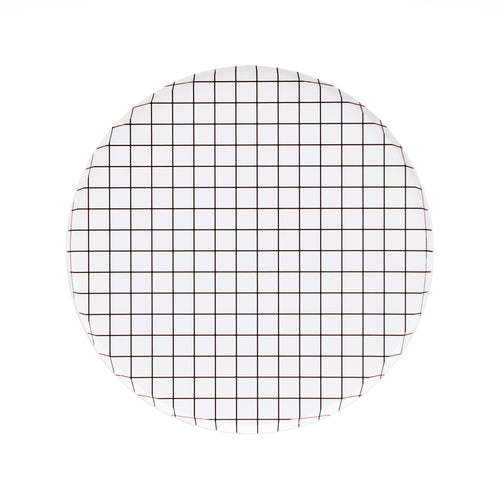 Black and White Grid Plates - Oh Happy Day