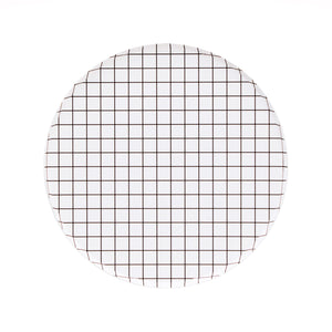 Black and White Grid Plates - Oh Happy Day