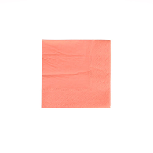 Neon Coral Cocktail Napkins - Oh Happy Day