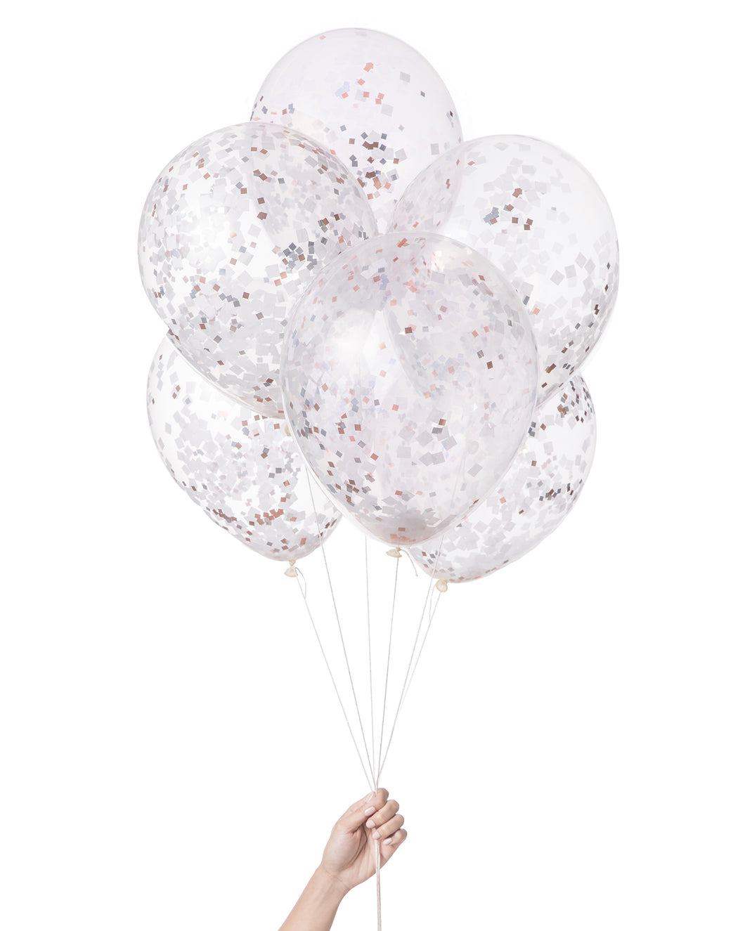 Party Balloons ( White Copper) - Knot and Bow